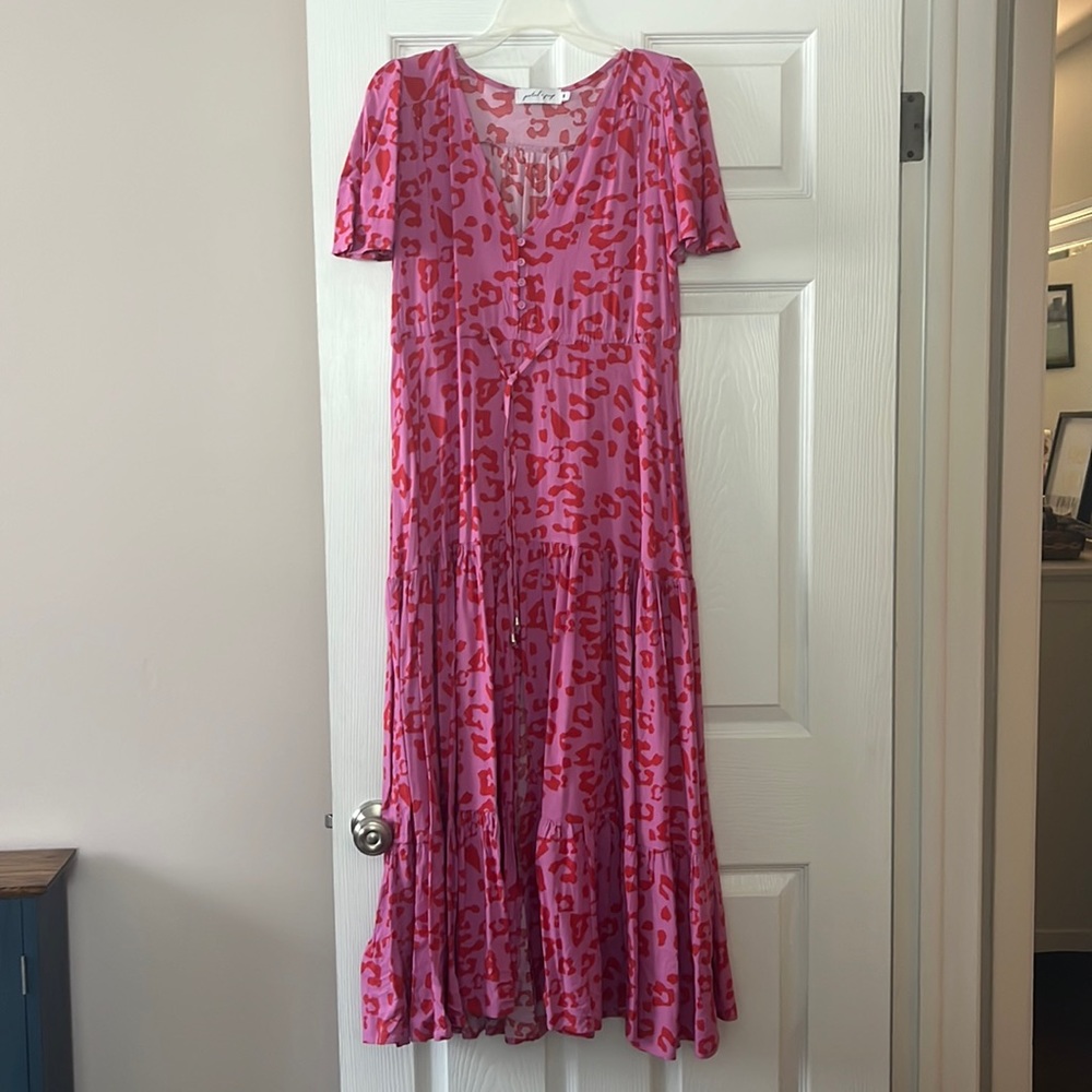 Petal and Pup Pink Cheetah/Leopard Maxi